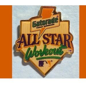 Vintage Major League Baseball  All-Star Game Workout,Gatorade Sponsor Pin